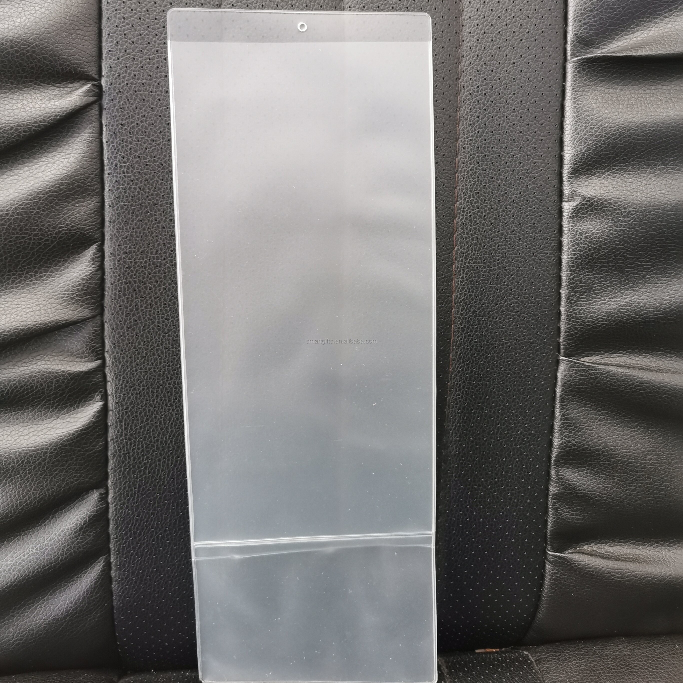 Soft clear PVC Ticket pocket Plastic Pouches Budget Planner Transparent Vinyl Cloth Label Pouch Price tag Holder