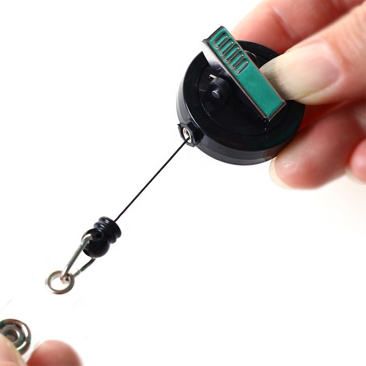 nurse badge reels retractable swivel alligator clip badge reel 32mm round shaped 360 rotatable clip yoyo badge holder