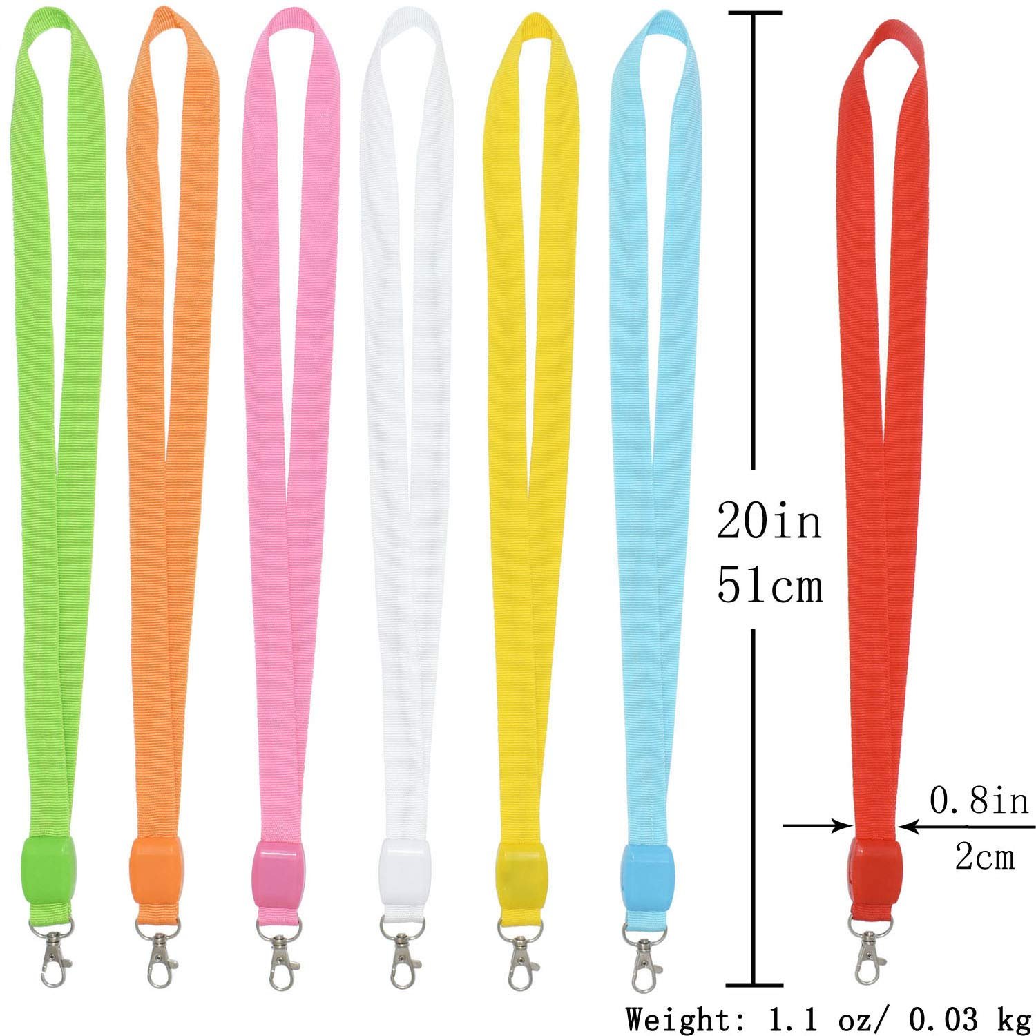 Custom bling car keychain light up nylon led flashing lanyards with id badges holder