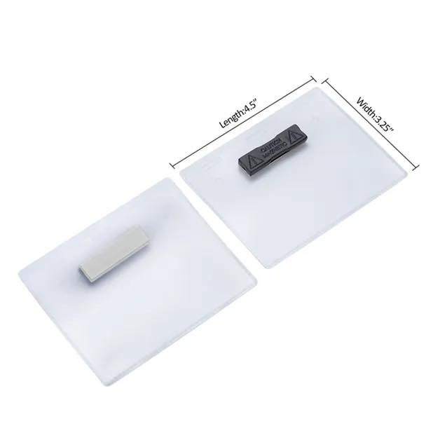 Magnetic Name Badge Holders Identification Badges with 3 Premium Neo Magnets with Adhesive on