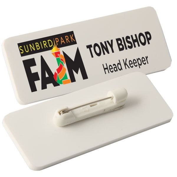 Custom Reusable Acrylic ID Tag Name Badges Holder
