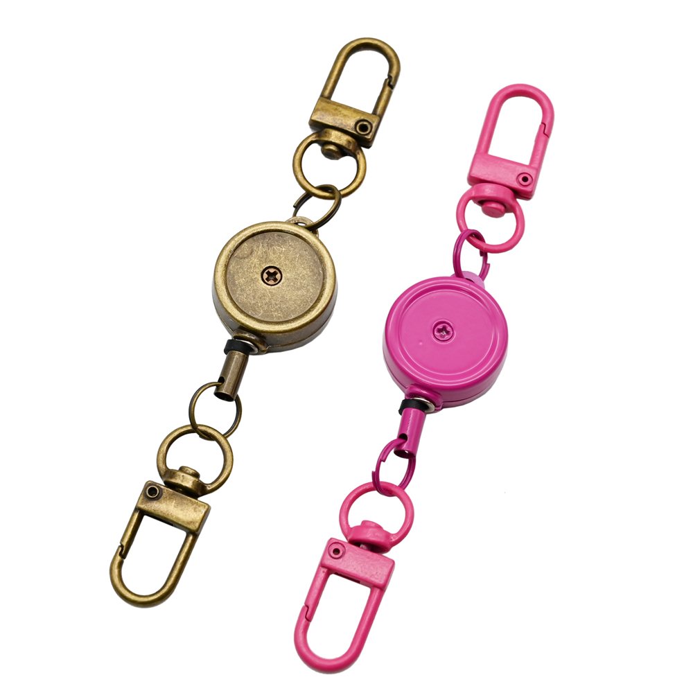 Retractable Pull Badge ID Department Brand Name Badge Holder Metal Office Nurse Badge Reel