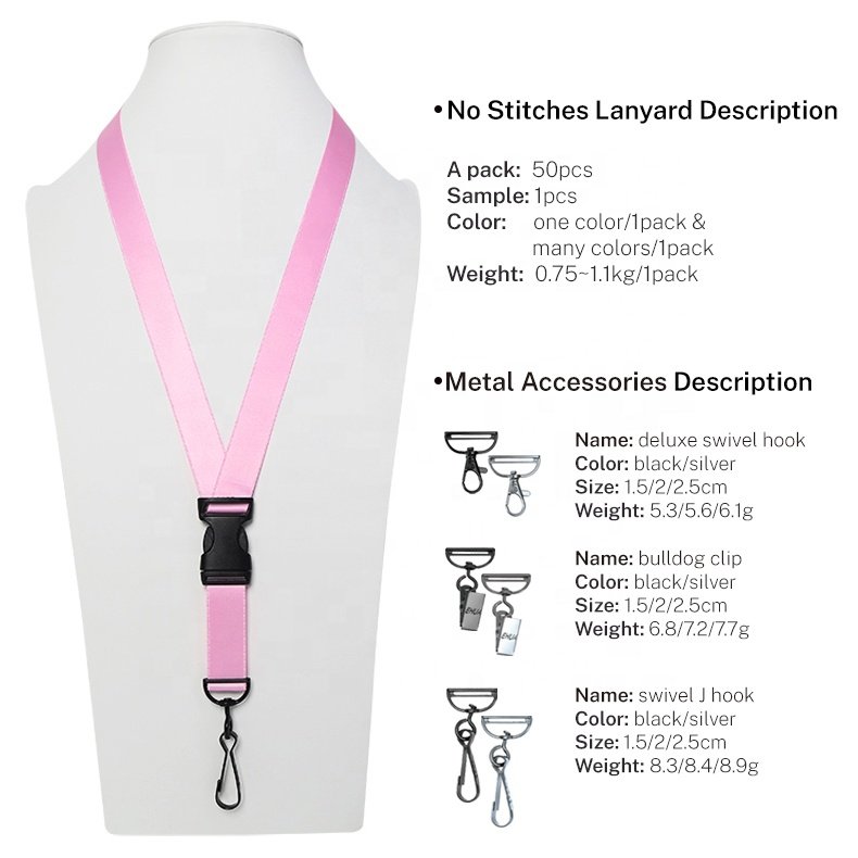 Ehua Ergonomics Custom Promotional Seamless Environment Friendly Lanyard With Full Color Sublimation Printing For Any Events