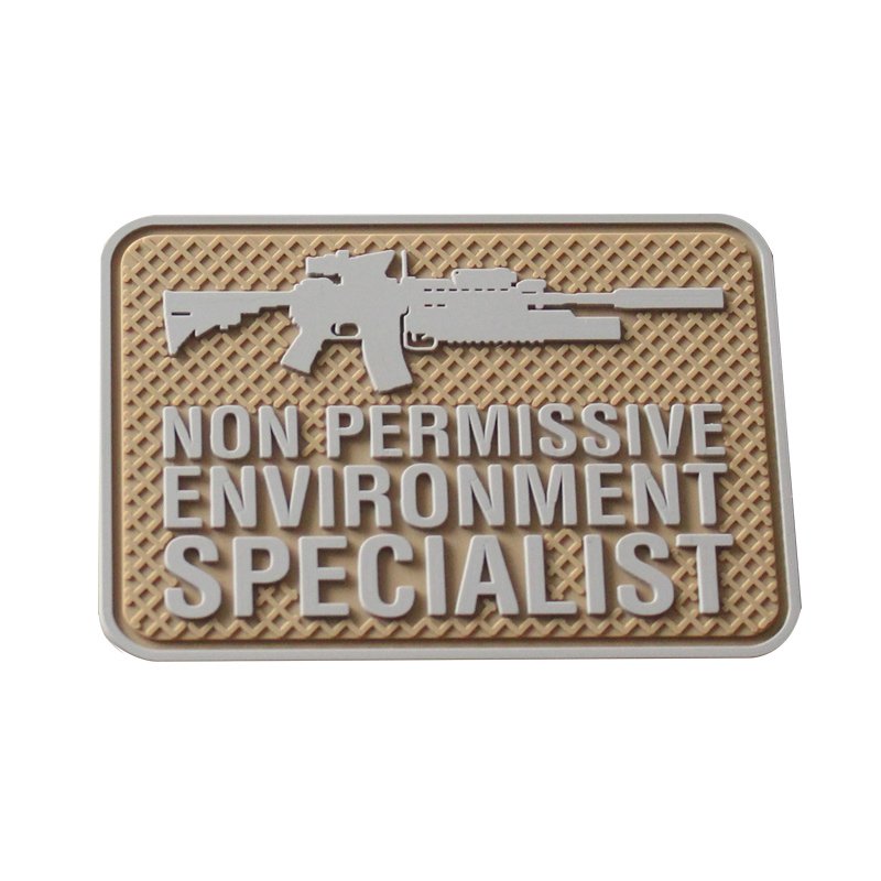 custom logo rubber pvc usa tactical patch garment clothing backpack label holder board hook & loop