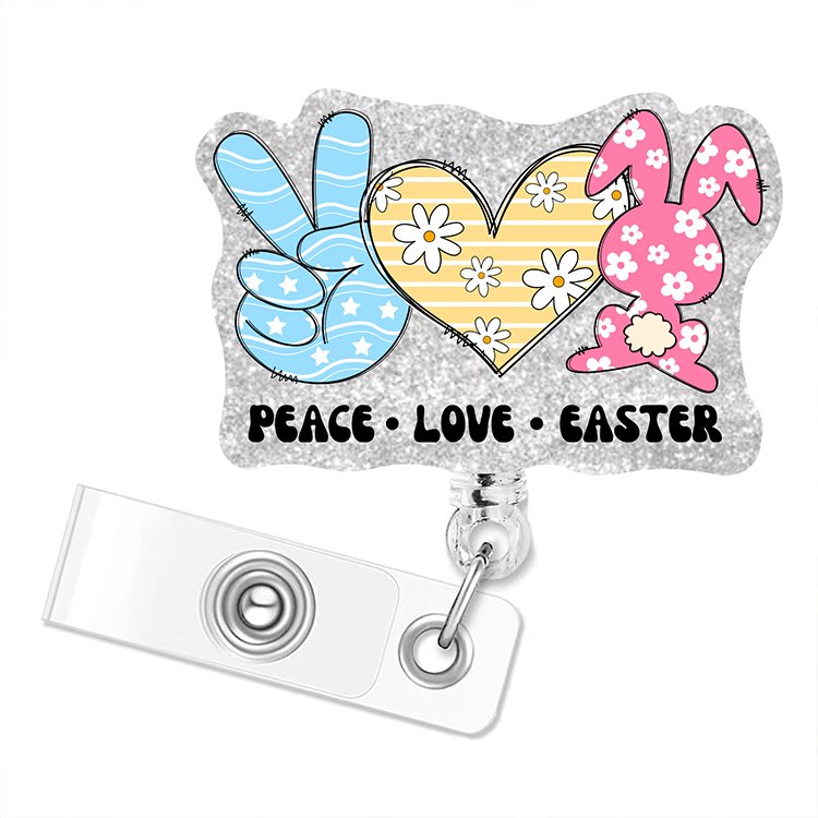 Contemporary High Standard Acrylics Retractable Bad Bunny Reel Badge Badge Holder