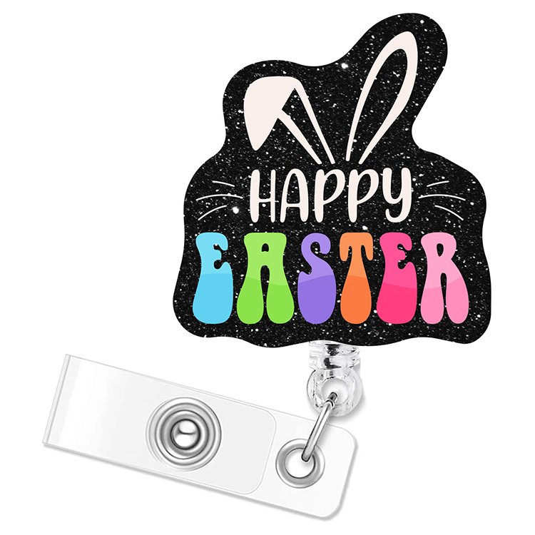 Contemporary High Standard Acrylics Retractable Bad Bunny Reel Badge Badge Holder