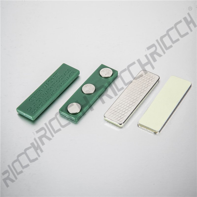 Magnetic Name Badge Holders Name Tag Magnets with Fastener Adhesive Backing
