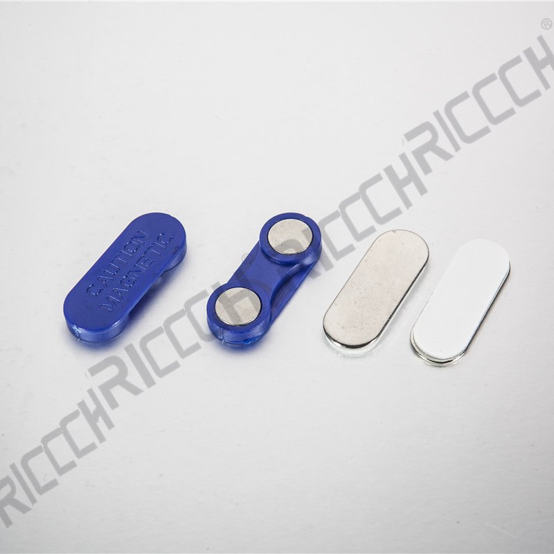 Magnetic Name Badge Holders Name Tag Magnets with Fastener Adhesive Backing