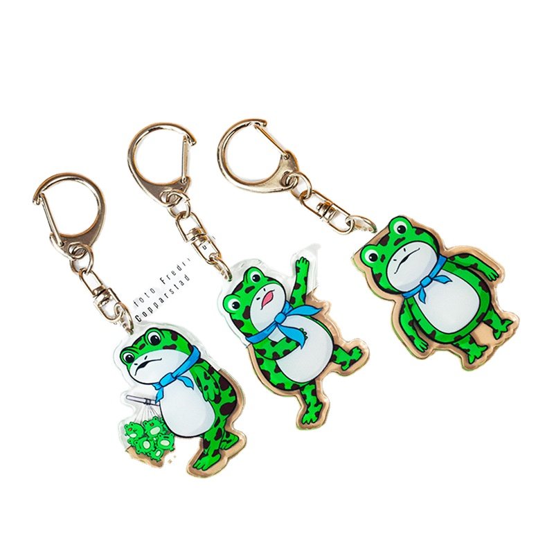 High Quality Bleach 3D Lenticular Flips Keyring 3D Motion Anime Keychains UV Alloy Decorative Features Acrylic PVC Material