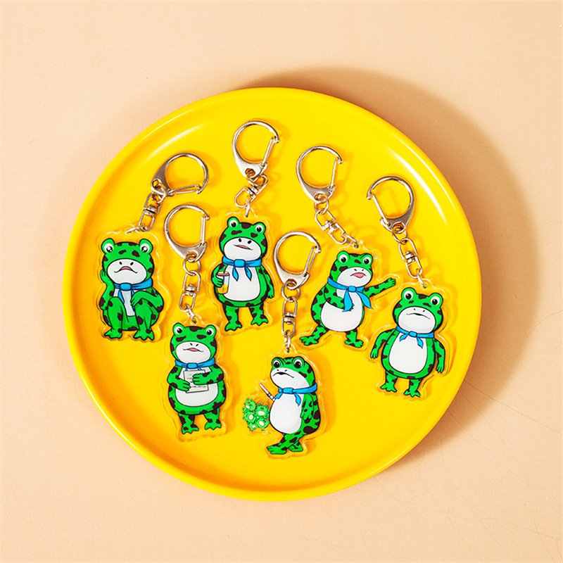 High Quality Bleach 3D Lenticular Flips Keyring 3D Motion Anime Keychains UV Alloy Decorative Features Acrylic PVC Material