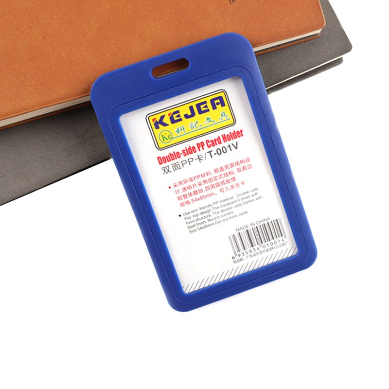 Hot Selling Popular Badge Holder Double Side Employee ID Card Holder Card Protector Sleeve For Job