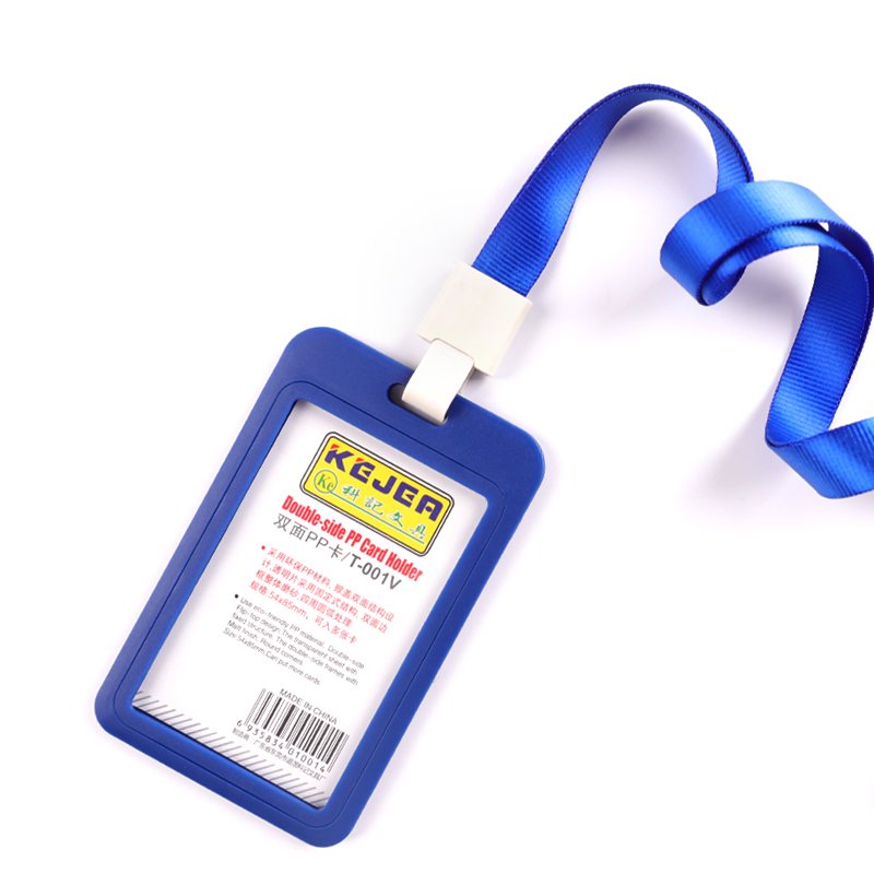 Hot Selling Popular Badge Holder Double Side Employee ID Card Holder Card Protector Sleeve For Job
