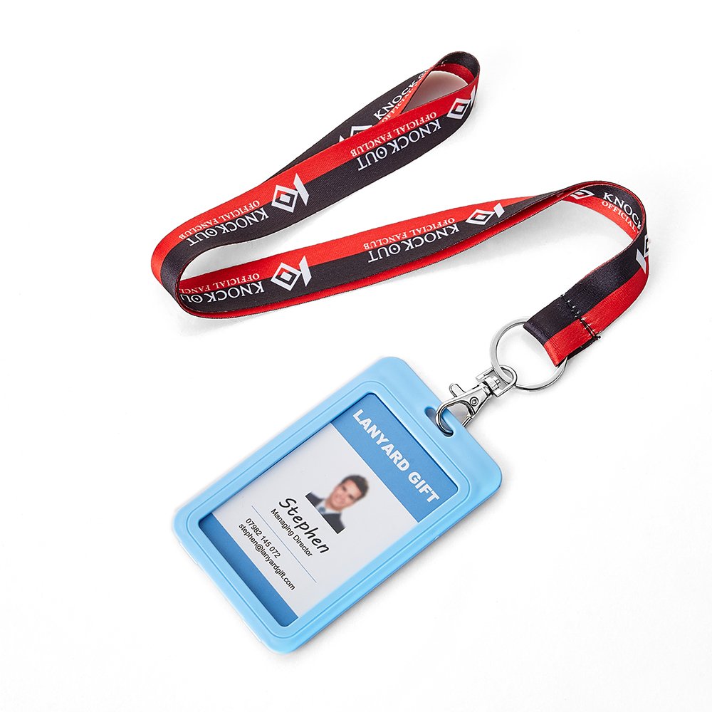 Plastic Retractable Yoyo ID Badge Holder With Colorful Soft Pouch