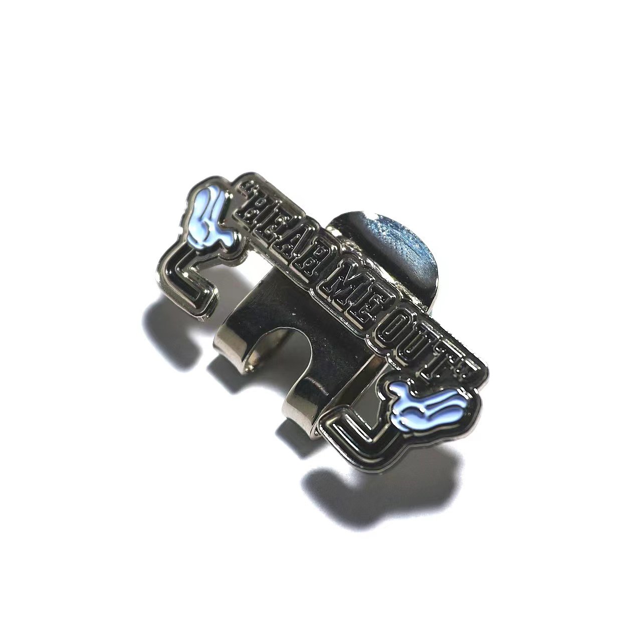 Manufacture Bulk Marker Custom your Logo Soft Hard Enamel Hat pin Metal Golf Hat Brim Clips pins Custom pins for hats