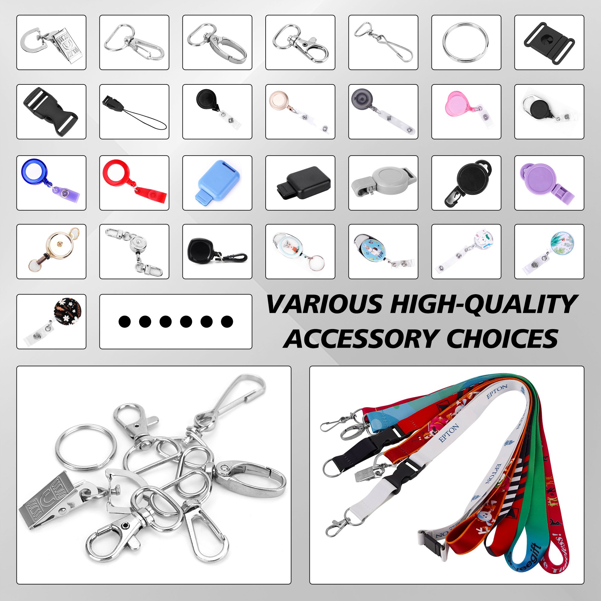 Printed Polyester Neck Lanyard Sublimation Breakaway Strap ID Badge Card Holder Lanyards With Logo Custom Lanyard Neck Strap