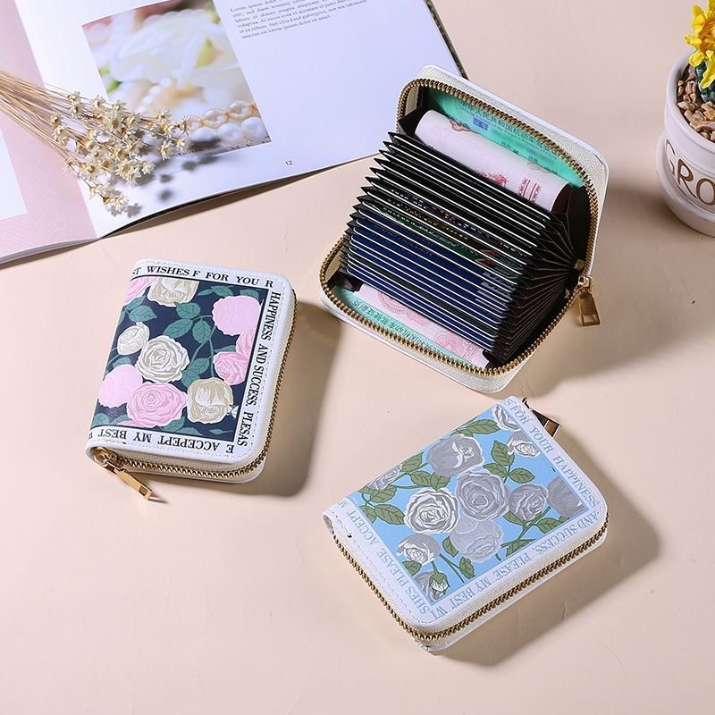 2023 Hot Sale PU Leather Credit Card Holder Coin Purse Card Holder Large Capacity Key Wallet For Men And Women