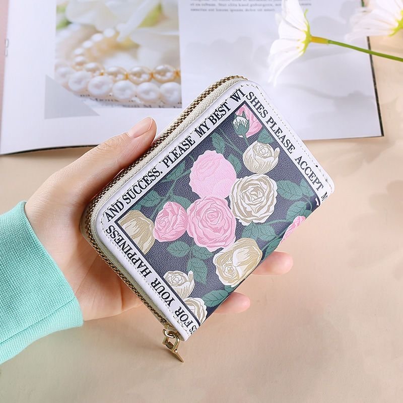 2023 Hot Sale PU Leather Credit Card Holder Coin Purse Card Holder Large Capacity Key Wallet For Men And Women