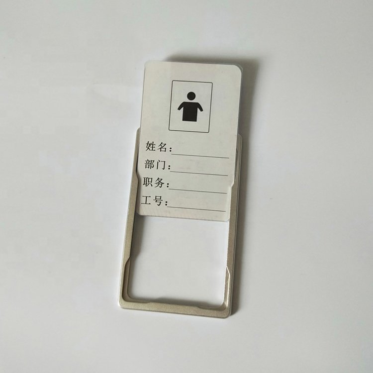 Hot Sale Double Sided Aluminum Metal Credit Name ID Card Holder