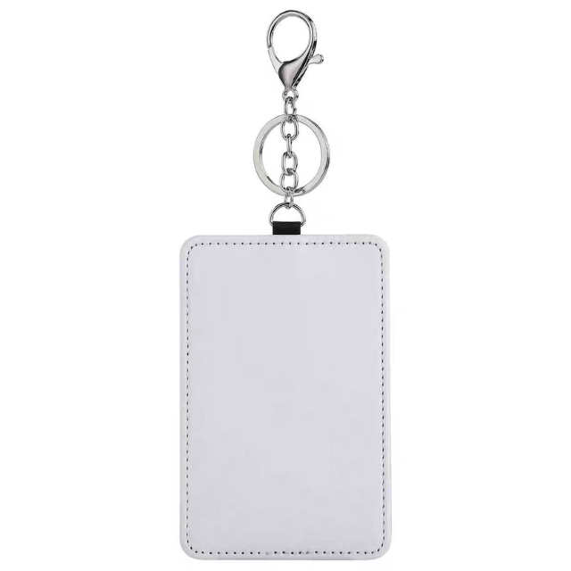 Sublimation PU Leather Badge Holder Card Holder Wallet Case Card Pouch for Women and Men ID Badge Holder