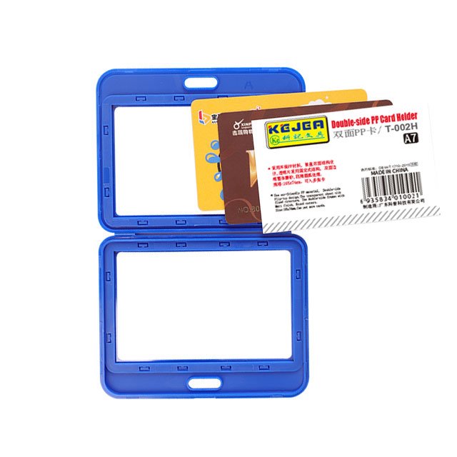 Hard Plastic Flip-up ID Card Name Holder ID Holder For Lanyards Badge Reel Clip For Work Key Card Gift Card Holder