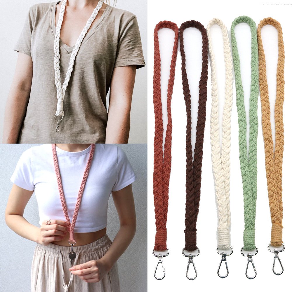 New Handcrafted Lanyard, Badge Holder Strap, Keychain Anti-Lost Neck Strap, Work ID Holder Cord, Phone Lanyard