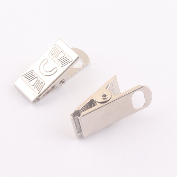 8mm hole metal ID Card badge holder clip for name badge