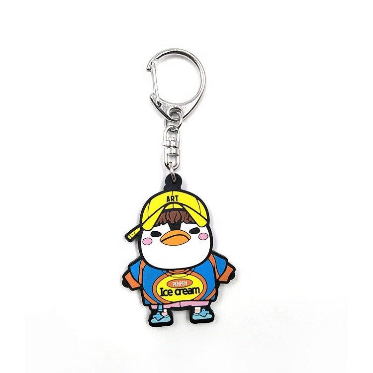 Brand Logo Padel Tennis Racket PVC Key Ring Holders Custom Plastic Wallet Key Chains Badge Logo Rubber Keychain