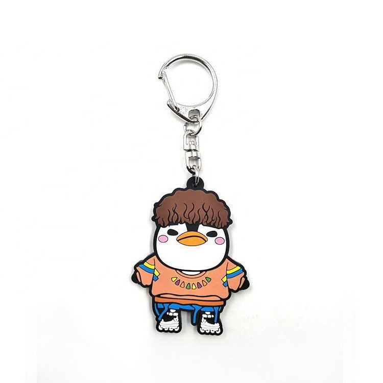Brand Logo Padel Tennis Racket PVC Key Ring Holders Custom Plastic Wallet Key Chains Badge Logo Rubber Keychain