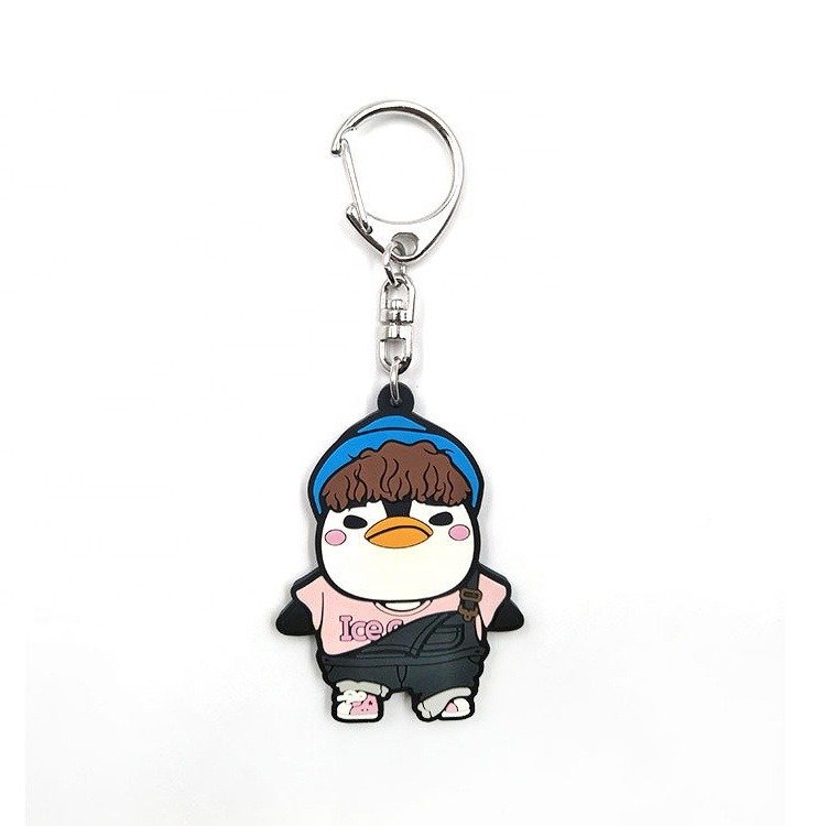 Brand Logo Padel Tennis Racket PVC Key Ring Holders Custom Plastic Wallet Key Chains Badge Logo Rubber Keychain