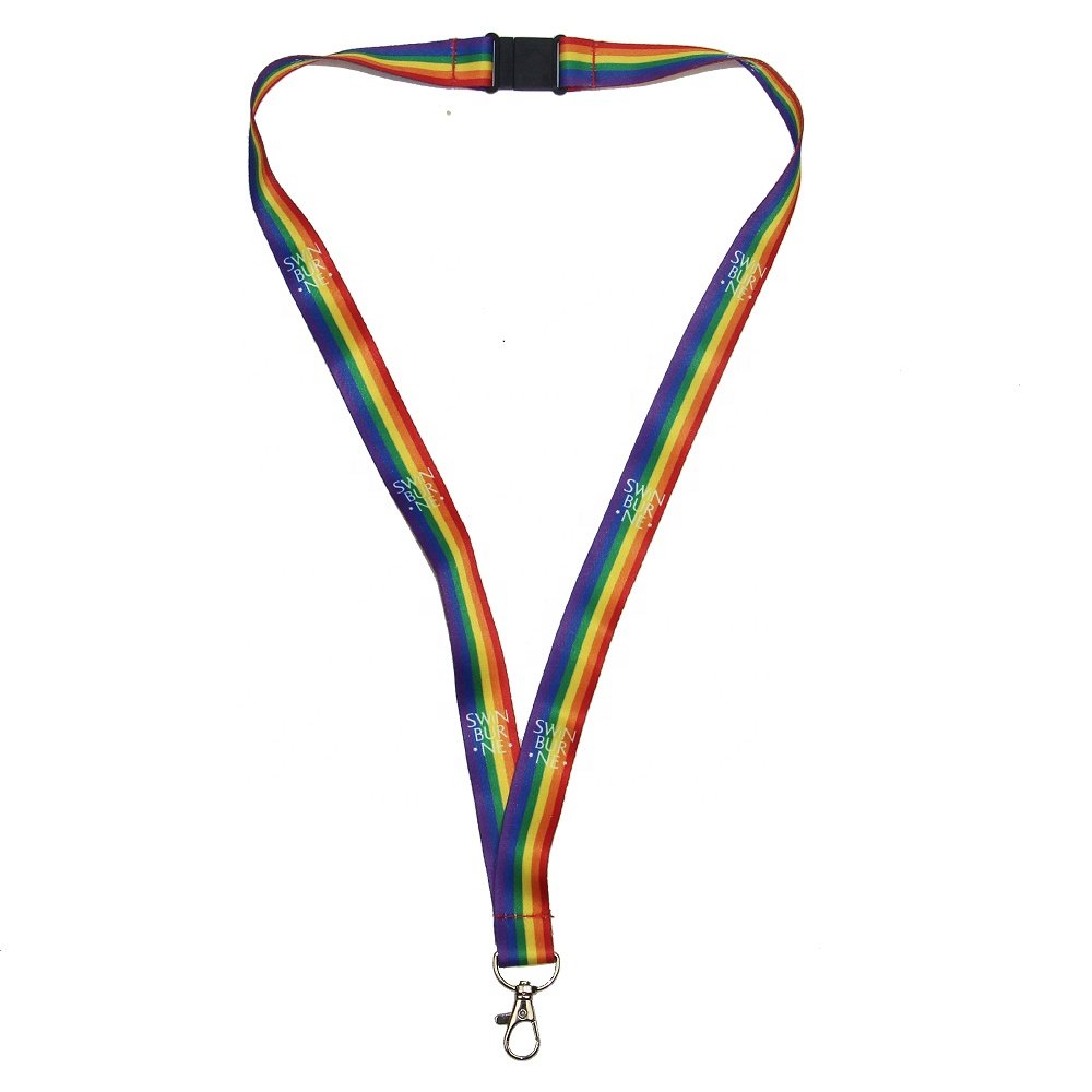 Promotional Sublimated Printed Exhibition Lanyard With ID Badge Holder
