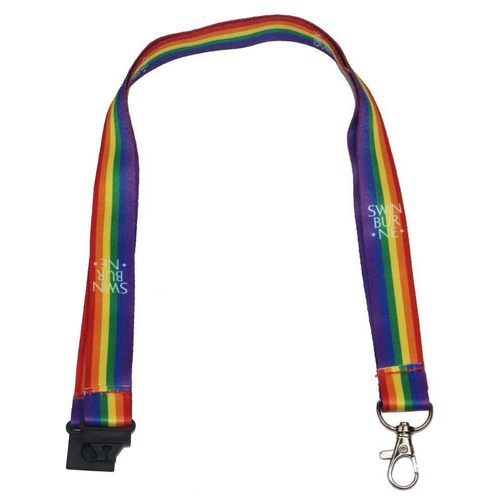 Promotional Sublimated Printed Exhibition Lanyard With ID Badge Holder