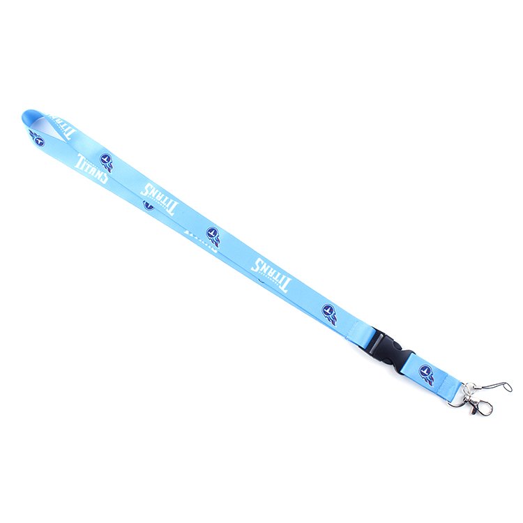 Blue Bulk Lanyards for Id Badges Flat Lanyard with Badge Clip Swivel Hook Fancy Badge Holder