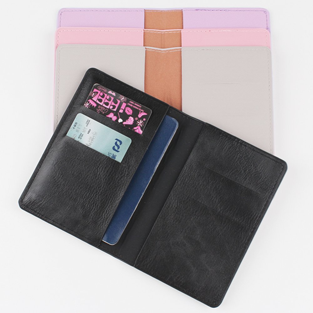 Fashion Anti-Theft Waterproof Polyurethane Passport Bag Hot Color New World Map Printed Travel Card Holder
