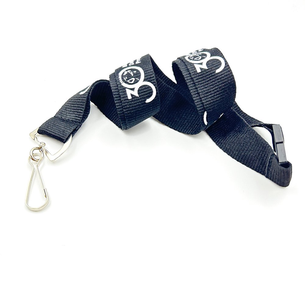 Polyester silk screen printing lanyard with id card badge holder free design sublimation lanyard printer with buckle