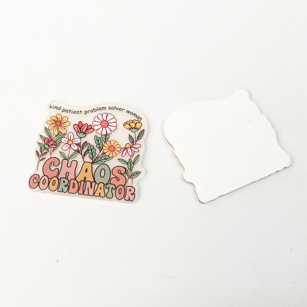 christmas Halloween Flatback Acrylic Planar Glitter DIY Craft Resin Cabochon for Hair Accessories no Badge Reel holder
