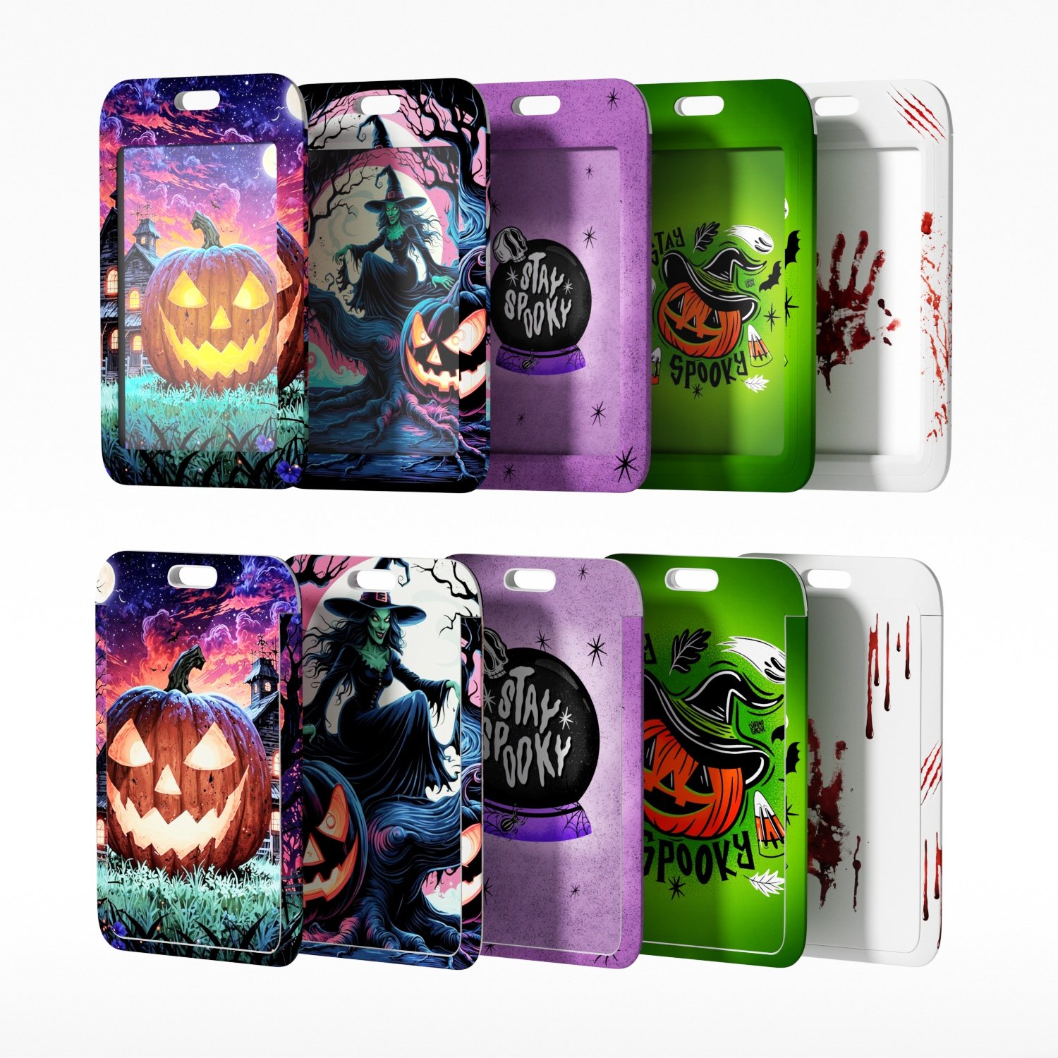 Festival Items id card holder with lanyard dye sublimation halloween party small gifts uv card holder badge breakaway lanyards