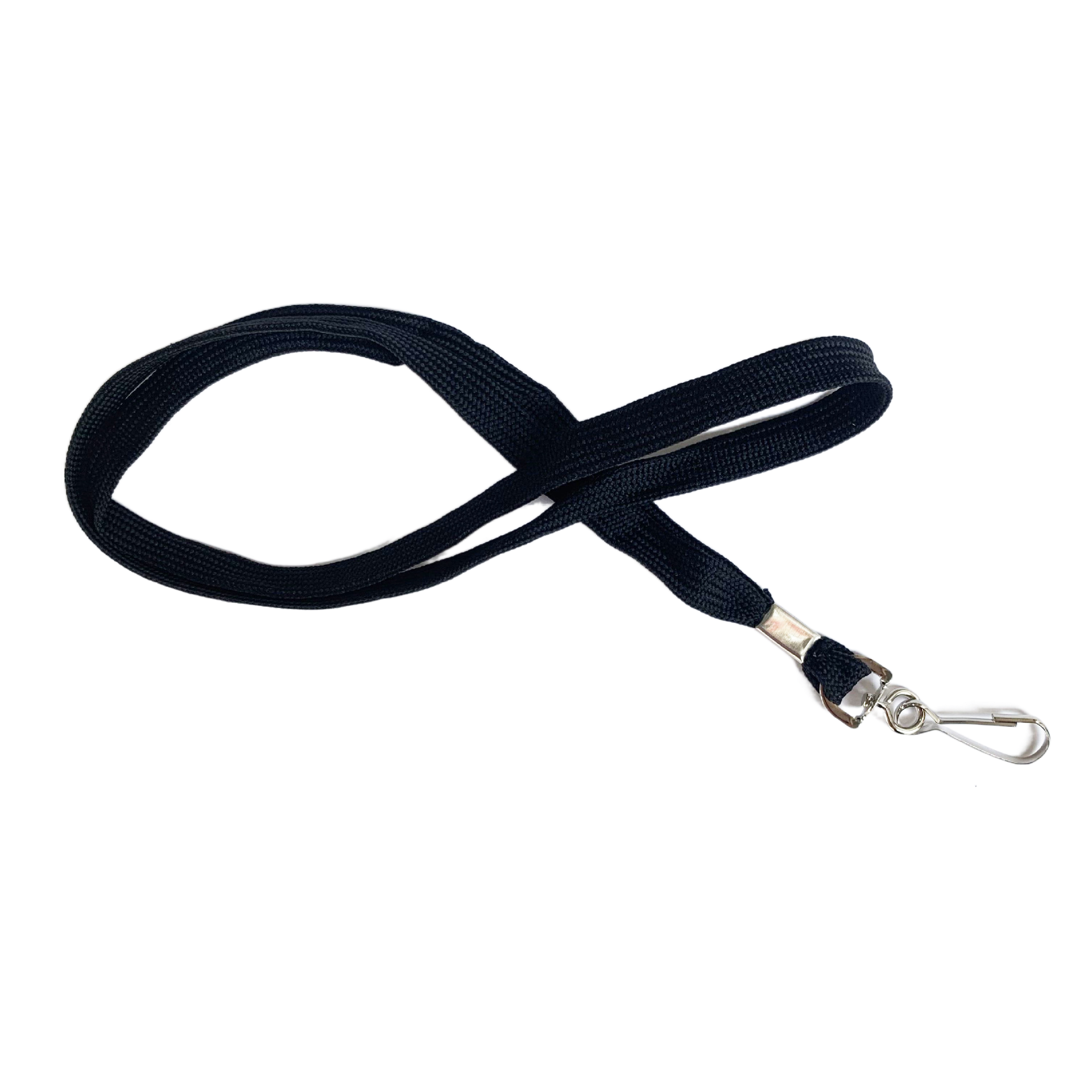High Quality Custom Black Polyester Neck Lanyard Work Id Card Lanyard