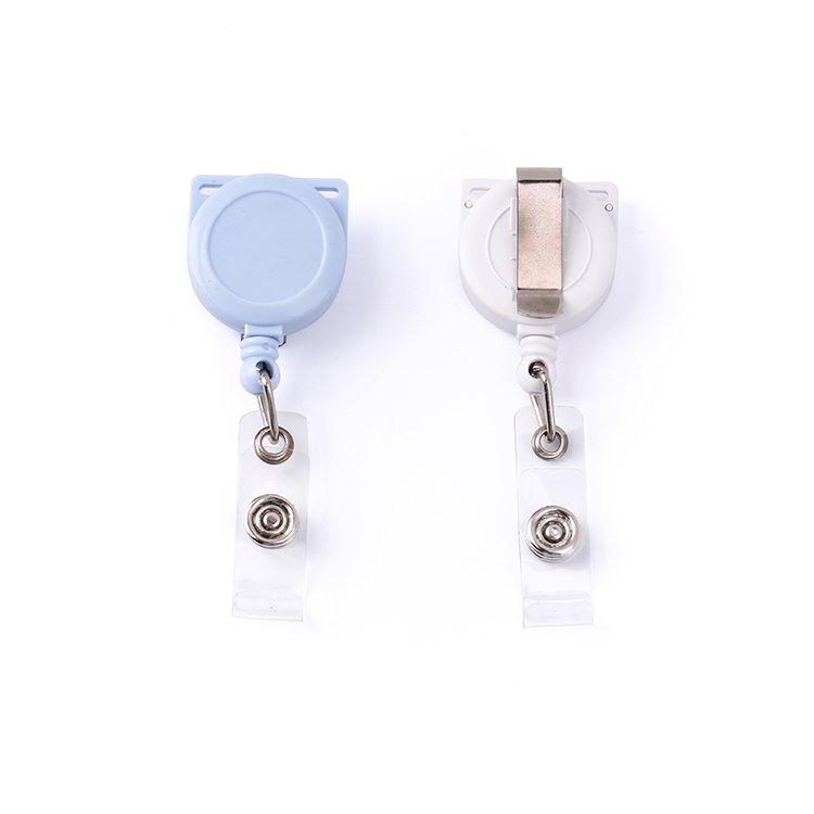 Cat ears badge reel matel hook badge reel holder stainless Cord