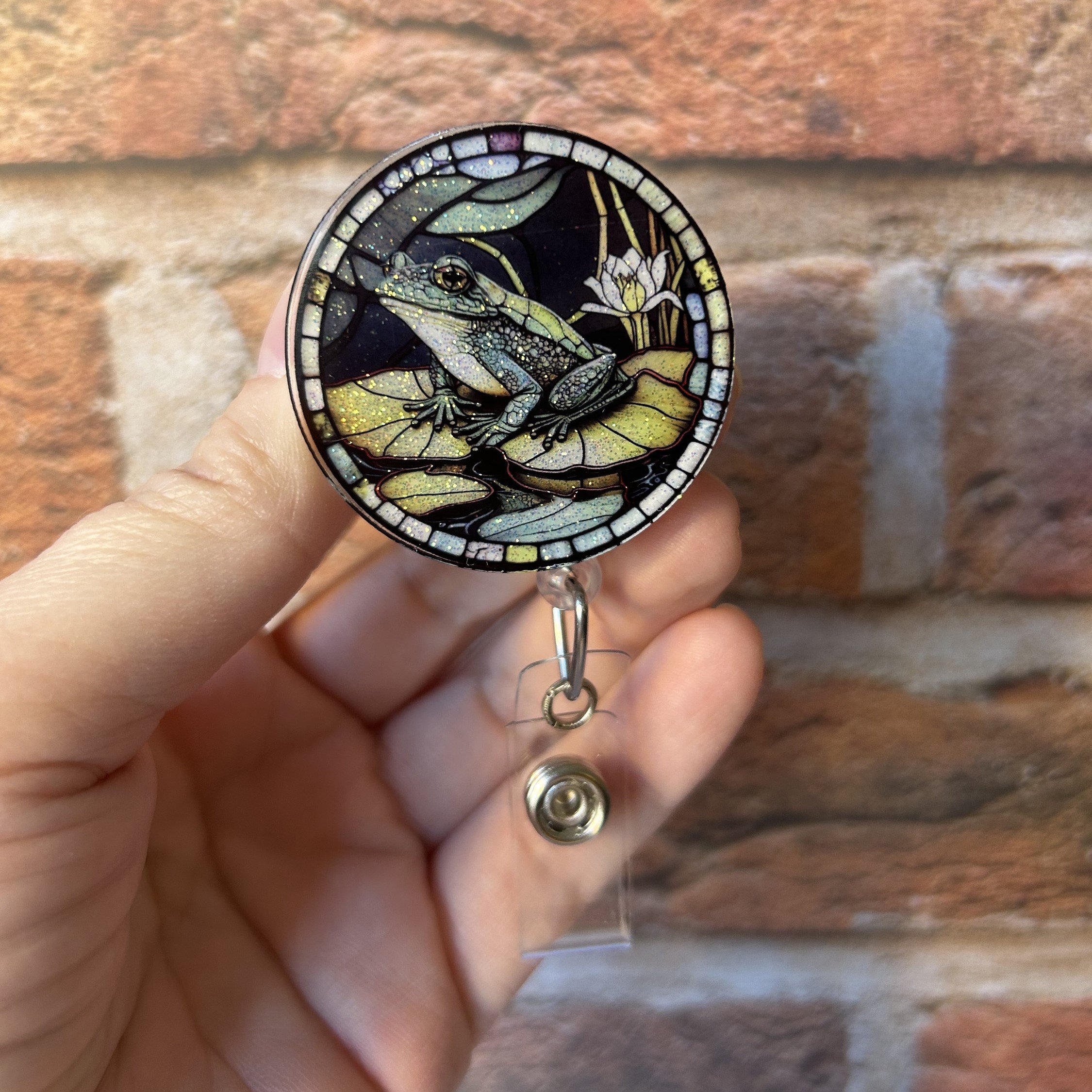 Custom Retractable Id Alligator Clip Badge Reel Pharmacy Tech Magnetic Medical Case Funny Coffee Nursing Badge Holder