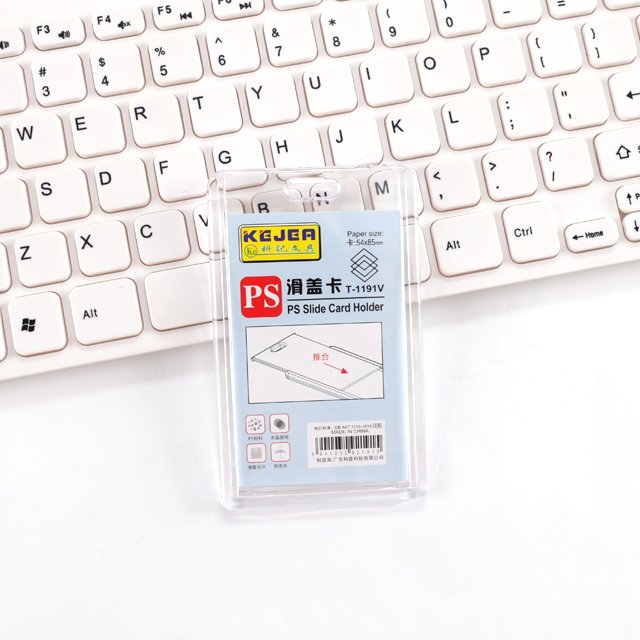 Transparent ID Card Holder, Student Staff Name Card Badge Holder, Business Card Holder, clear plastic i'd card holder T-1191