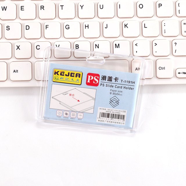 Transparent ID Card Holder, Student Staff Name Card Badge Holder, Business Card Holder, clear plastic i'd card holder T-1191