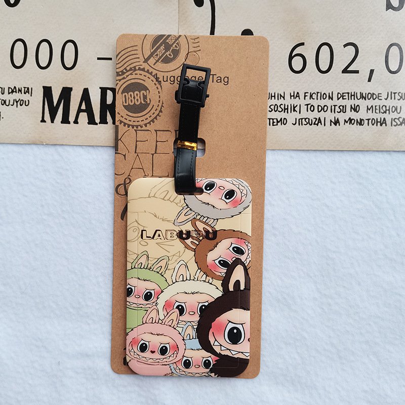 Labubu Anime Lanyard For Keys ID Credit Bank Card Cover Badge Holder Phone Charm Lanyard Keychain