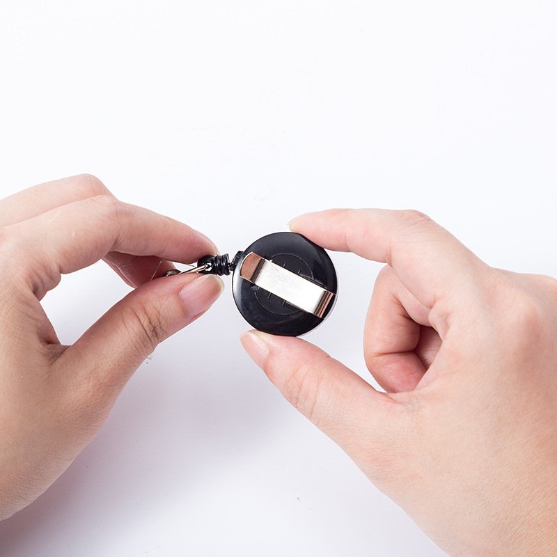 Wholesale Custom Printed Round Shape Badge Holder Retractable Badge Reel