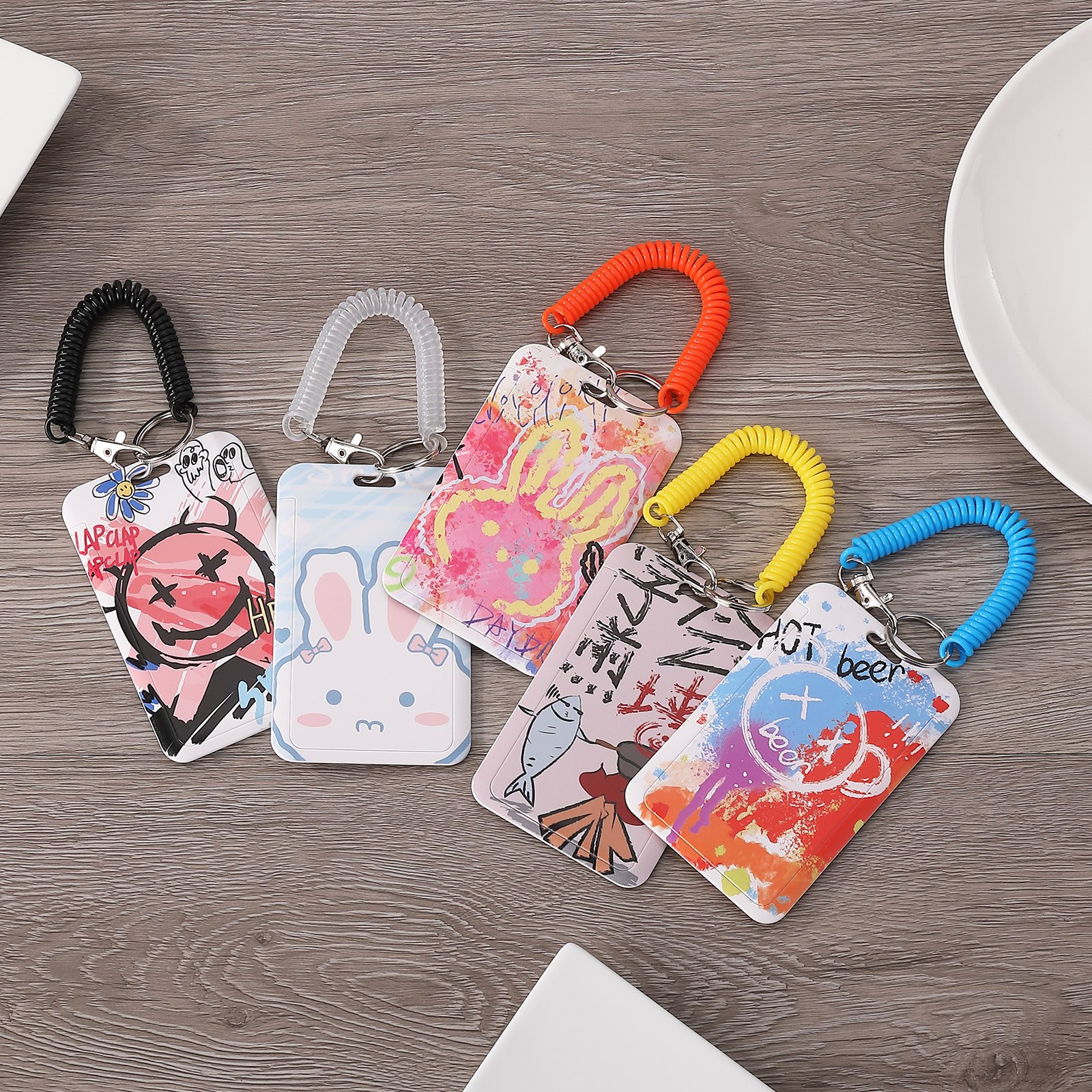 Lanyard Cartoon ID Card Holder Name Card Badge Case Badge Holder For Student