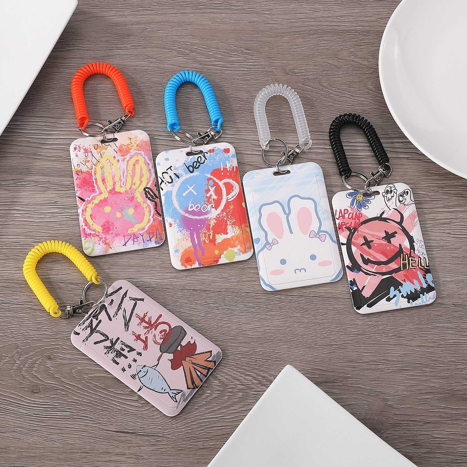 Lanyard Cartoon ID Card Holder Name Card Badge Case Badge Holder For Student
