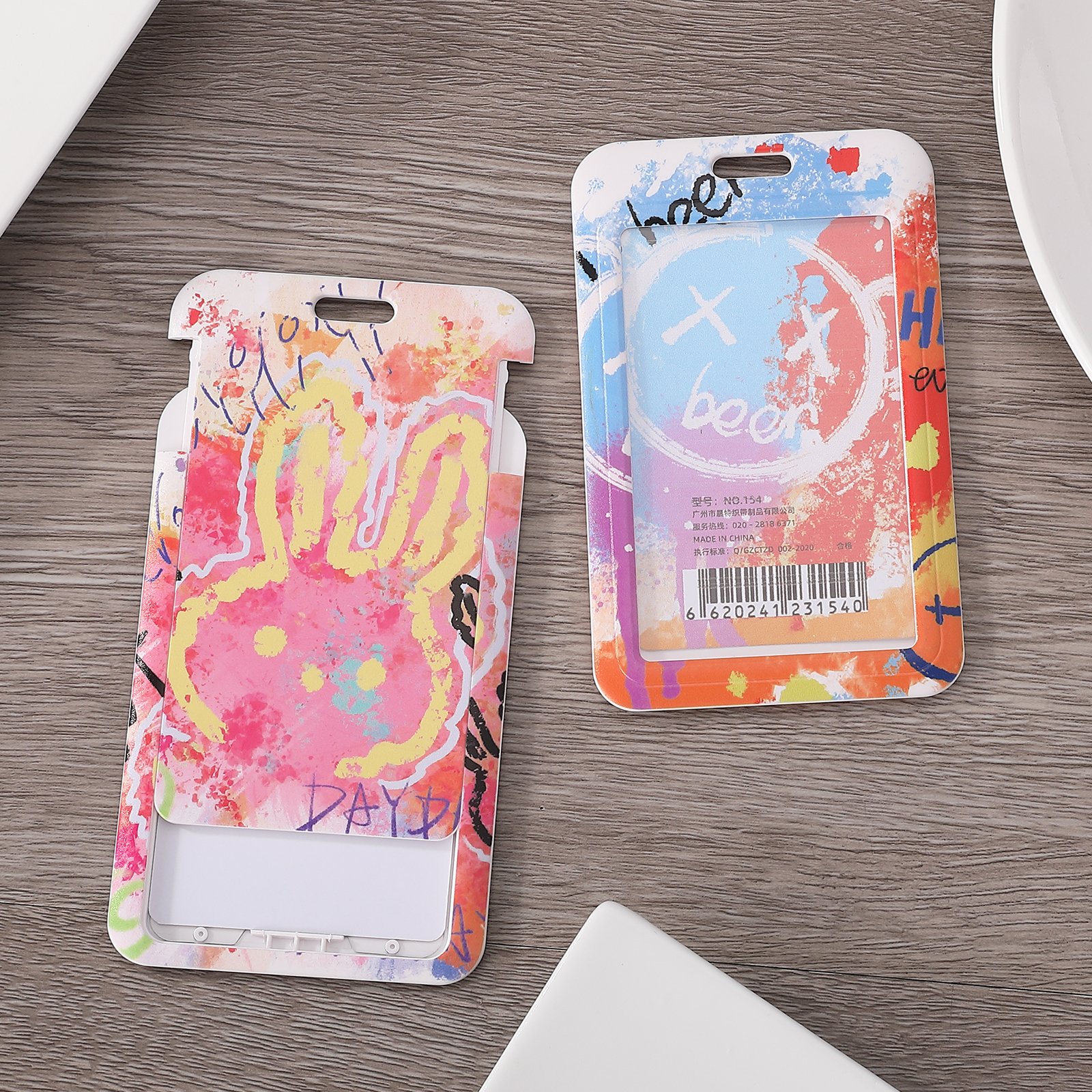 Lanyard Cartoon ID Card Holder Name Card Badge Case Badge Holder For Student