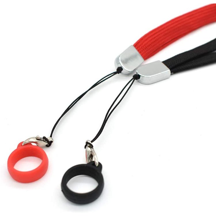 Wholesale Custom Pen Holder Lanyard With Rubber Silicon Ring