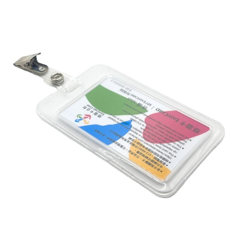vertical Strong and drop-resistant Transparent Badge Holder ID Card Holders