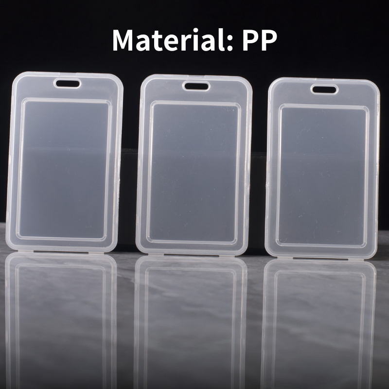 vertical Strong and drop-resistant Transparent Badge Holder ID Card Holders
