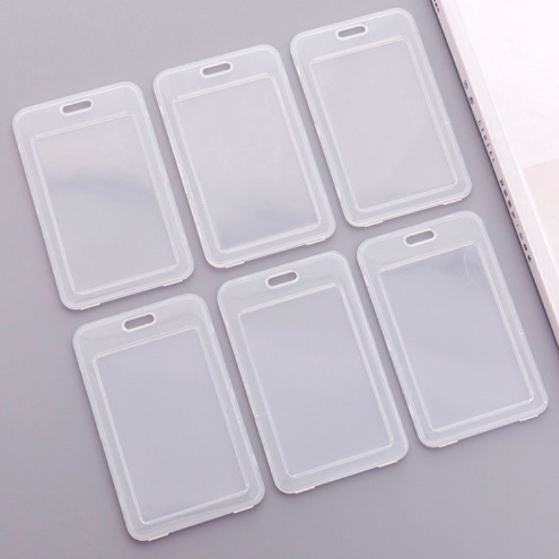 vertical Strong and drop-resistant Transparent Badge Holder ID Card Holders